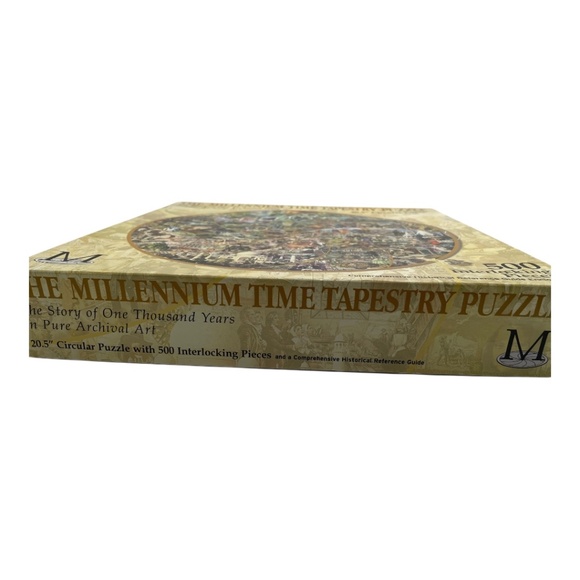 500 Piece Jigsaw Puzzle Millennium Time Tapestry 20.5" Circular Puzzle - Picture 8 of 8